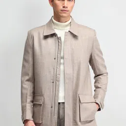 Arrow Men Spread Collar Solid Casual Tailored Jacket-picture-9