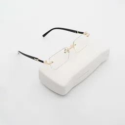 PELLE LUXUR Unisex Rectangle Sunglasses with UV Protected Lens PL25GS13-21