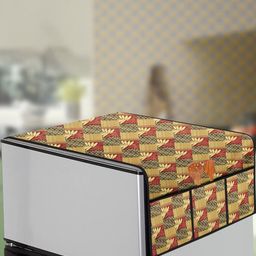 The Furnishing Tree Yellow Plastic Refrigerator Cover-image-77