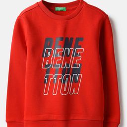 United Colors of Benetton Boys Typography Printed Regular Fit Sweatshirt-picture-47