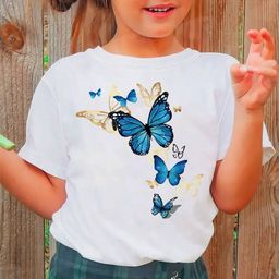 YK Girls Printed Pockets T-shirt-image-89