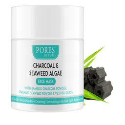PORES Be Pure Set Of 3  Charcoal Clay Face Mask With Seaweed Algae-100g Each-0