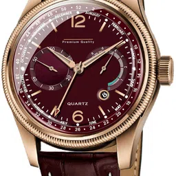 DOUBLERUN Men Dial & Leather Straps Analogue Multi Function Watch H05N8014 image 4