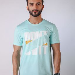 Loopers Typography Printed Round Neck Cotton T-shirt-image-80