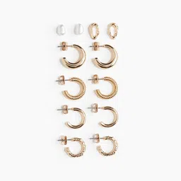 H&M Stainless Steel 6 Pairs Earrings-picture-23