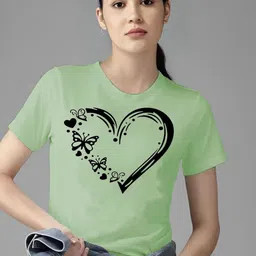 Moda Rapido Women Graphic Printed Raw Edge T-shirt-picture-12