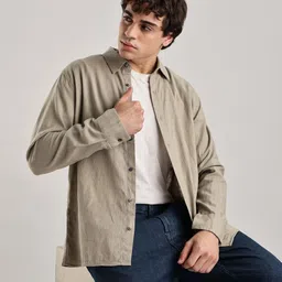 Calvin Klein Jeans Spread Collar Regular-Fit Cotton Casual Shirt-image-99