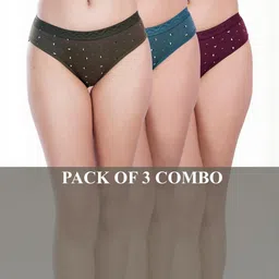 FiveFlag Mid-Rise Cotton Blend Briefs-image-96