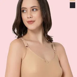 DressBerry Pack of 2 Full Coverage Solid Bra-12