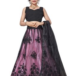 FULPARI Girls Embroidered Semi-Stitched Lehenga & Unstitched Blouse With Dupatta-picture-26