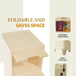 Kuber Industries Cream-Coloured 3 Pieces Multi-Utility Organisers image 5