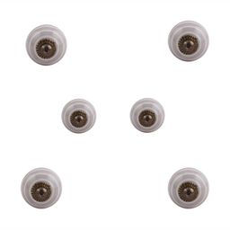 Indianshelf 6Pcs Purple & White Textured Ceramic Knobs-image-64