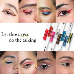 Elitty Ombre Holographic Pop Coloured Eyeliner-4ml-Fairycore (Silver- Blue) image 5