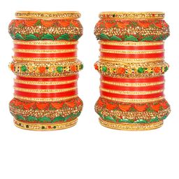 Fashionzara Set Of 2 Stone-Studded Bangles-image-90