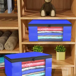 Kuber Industries Blue Set of 6 Regular Drawer Organiser Organisers-13
