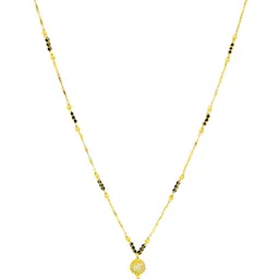 jueri Gold-Plated American Diamond Studded Mangalsutra-8