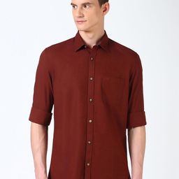 Peter England Casuals Men Slim Fit Opaque Casual Shirt-image-99