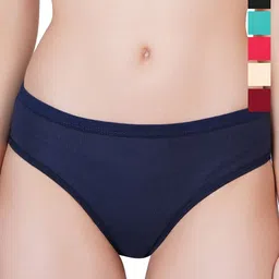 Liigne Pack Of 6 Cotton Mid-Rise Basic Briefs VCPC2264-XS-picture-28