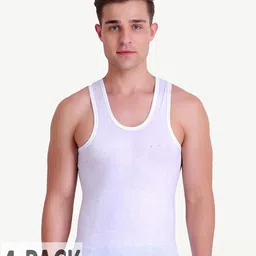 CAVENDERS Pack of 4 Cotton Gym Vest-picture-44