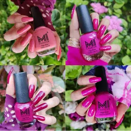 MI FASHION Set Of 4 Ultra High Glass HD 3D Shine Long Lasting Nail Paint 60 ML image 3
