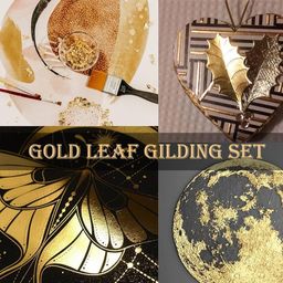 ask vark wala Gilding Adhesive, 100ml Gold Leaf Adhesive for Craft Use, Water Based Gold Leaf Glue for Craft Art Use, Pasting Foil, Epoxy Resin image 4