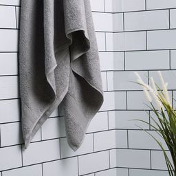 SPACES Grey Solid 448GSM Pure Cotton Bath Towel-image-19