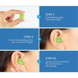 james international Soft Reusable Moldable Silicone Noise Cancelling Earplugs, Sound Blocking,Earplugs with Case for Swimming, Concert 6 Pair (Dark Green) image 2