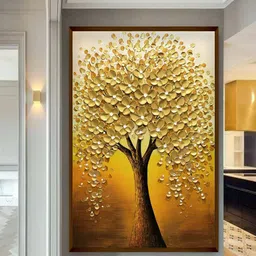 The Art House Yellow & Orange Abstract Painting Wall Art-image-13