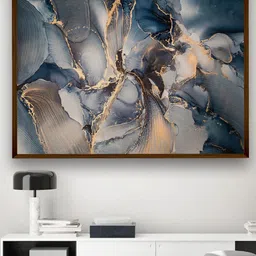 The Art House Brown & Blue Abstract Wall Art-image-25