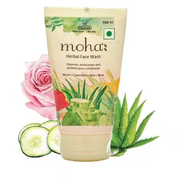 moha Herbal Face Wash with Neem Cucumber Aloe & Rose - 100 ml-10