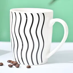 MARKET99 Black & White Printed Ceramic Glossy Mugs Set of Cups and Mugs-11