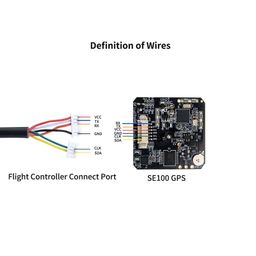 Radiolink M10N GPS SE100 Module High Positional Accuracy Works with GLONASS/BeiDou for APM Pixhawk Flight Controller DIY FPV Drone, Quad and More - RS4219/RS6054Radiolink M10N GPS SE100 Module High Positional Accuracy Works with GLONASS/BeiDou for APM Pixhawk Flight Controller DIY FPV Drone, Quad and More - RS4219/RS6054 image 2
