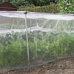 kc exclusive Unstitched Mosquito Balcony Net Fabric Width 60 Inch Length 10 Meter White image 3