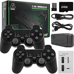 New World TV Video Game Wireless Retro Game Console, Plug and Play Video Game Stick Built in 10000+ Games,9 Classic Emulators, High Definition HDMI Output for TV with Dual 2.4G Wireless Controllers image 2