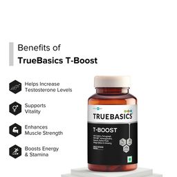TrueBasics T-Boost Testosterone Supplement With Ashwagandha - 120 Tablets image 4