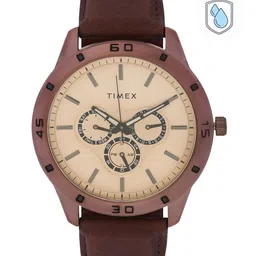 Timex Men Brown Multifunction Analogue Watch - TW000U915-91