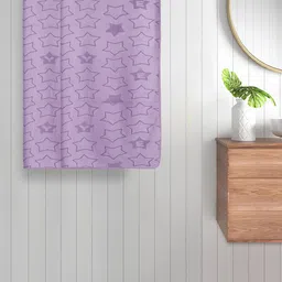 FABINALIV Kids 2-Pcs Purple Printed 350 GSM Cotton Bath Towels-image-49