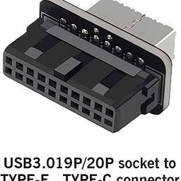 hohtaa PENGSHENG USB Front Panel Adapter, Vertical USB 3.1 Front Panel Socket Key-A Type-E to USB 3.0 20Pin Header Adapter image 4
