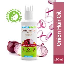 Mamaearth Onion & Redensyl Hair Oil - for Hair Fall Control & Hair Regrowth-picture-16