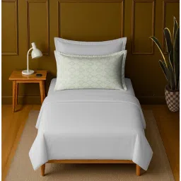 Mayfair Homes London 100% Luxury Cotton Single Bedsheet With 1 Printed Pillow cover Green-picture-3