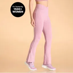 Kica Criss-Cross Cotton Flare Pants With Slit At Ankle-picture-17