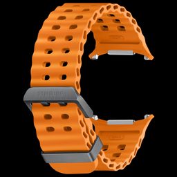 SAMSUNG ET-SNL70MOEGIN HNBR, Titanium Marine Band for Galaxy Watch Ultra (Lugless Design, Orange)-2
