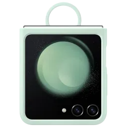 SAMSUNG Soft Silicone Back Case for Galaxy Z Flip5 (Ring Holder, Mint)-picture-43