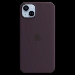 Apple Soft Silicone Back Cover for Apple iPhone 14 Plus (MagSafe Charging Support, Elderberry)-picture-31