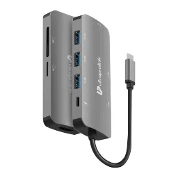 UltraProlink Pro Hub 7-in-1 USB 3.0 Type C to USB 3.0 Type A, SD Card Slot, TF Card Reader, HDMI Type A, USB Type C USB Hub (High Speed Transfer Data, Grey)-picture-19