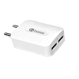 inbase in base Type A 2-Port Fast Wall Charger (Adapter Only, LED Indicator, White)-picture-44