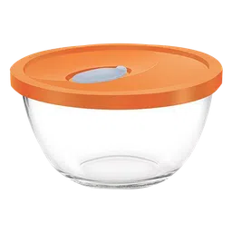 treo 1L Glass Mixing Bowl with Flexi Lid (BPA Free, Transparent)-26