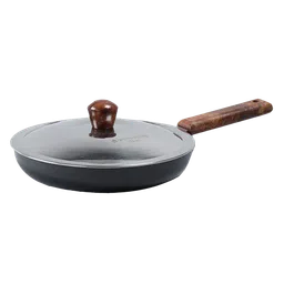 WONDERCHEF Ebony Frying Pan with Lid (Hard Anodized Coating, 63152887, Black)-13