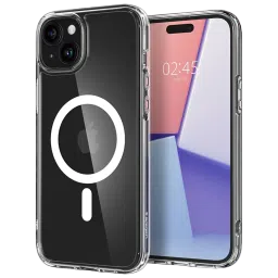 spigen Ultra Hybrid TPU & Polycarbonate Back Cover for Apple iPhone 15 Plus (Supports Wireless Charging, White)-picture-10