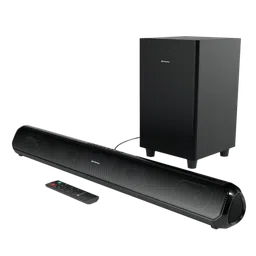 PORTRONICS Pure Sound Pro X1 100W Bluetooth Soundbar with Remote (3 EQ Modes, 2.1 Channel, Black)-picture-12